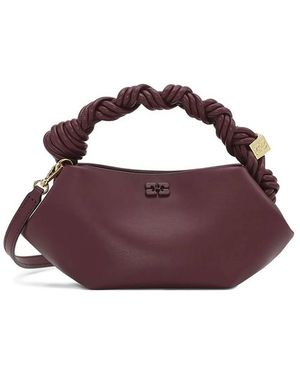 Ganni Mini Bou Tote Bag - Purple