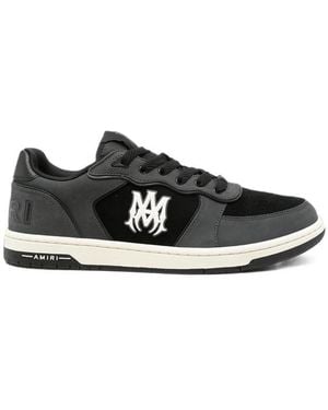 Amiri Newport Logo-Plaque Panelled Trainers - Black