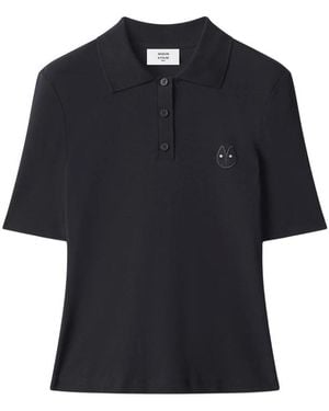 Maison Kitsuné Fortune Fox Short-Sleeve Polo Shirt - Blue