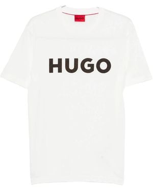 HUGO Logo-Print T-Shirt - White