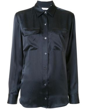 Equipment Signature Silk Satin Shirt - Black
