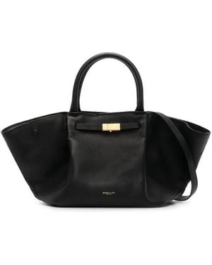 DeMellier London Oversized Leather Tote Bag - Black
