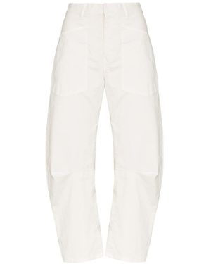 Nili Lotan Shon Balloon-Leg Pants - White