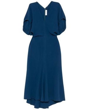 Victoria Beckham Edith Midi Dress - Blue