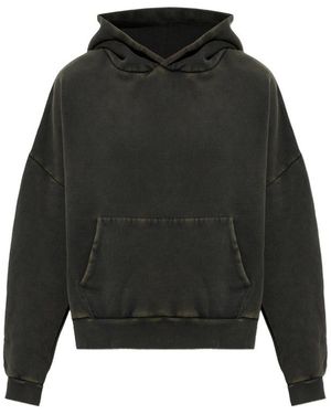 Entire studios Washed Cotton-Jersey Hoodie - Black