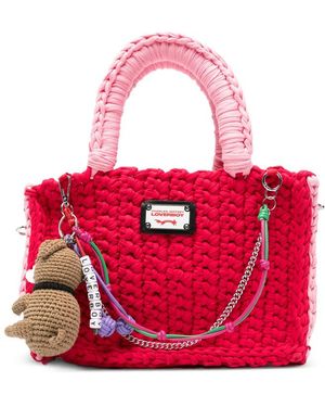 Charles Jeffrey Logo-Plaque Tote Bag - Red