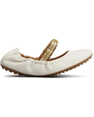 Tod's Dee Ballerina Shoes - White