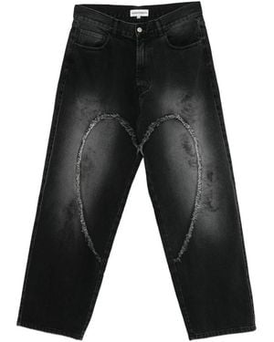 Carne Bollente Love Trousers Get Naughty Loose-Fit Jeans - Black