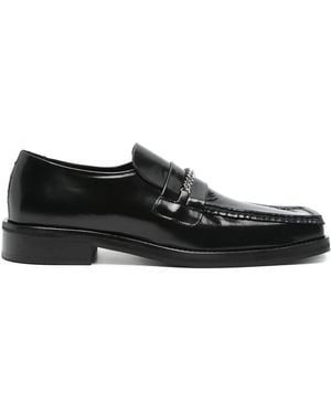 Martine Rose Square-Toe Loafers - Black