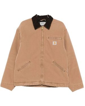 Carhartt Og Detroit Corduroy-Collar Jacket - Natural