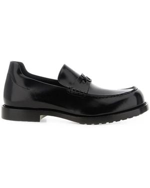 Balenciaga Leather Loafers - Black