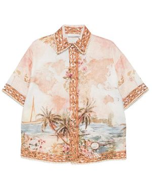 Zimmermann Neutrals Tops - Pink