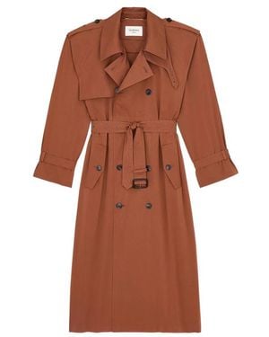 Saint Laurent Coats - Brown