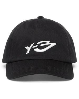 Y-3 Graphic Logo Cap - Black