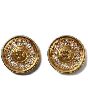 Versace Stud Earrings Medusa - Metallic