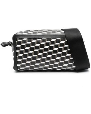 Pierre Hardy Cube Box Leather Shoulder Bag - Black