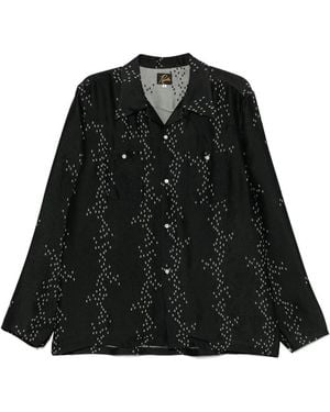 Needles Patterned-Jacquard Shirt - Black