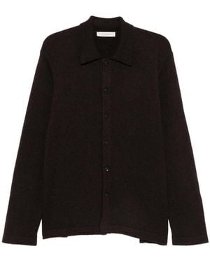Umit Benan Winter Sunset Button-Up Long-Sleeve Cardigan - Black