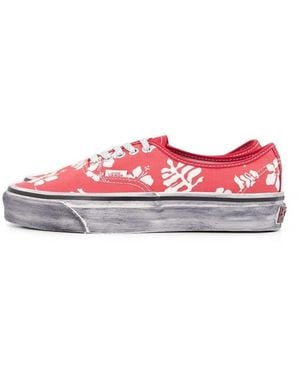 Vans Premium Authentic Floral-Print Sneakers - Pink