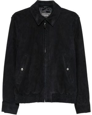 Mackage Giovanni Suede Shirt Jacket - Black