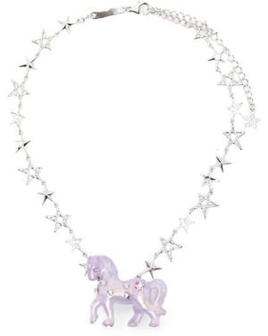 YVMIN Pony Star Necklace - Metallic