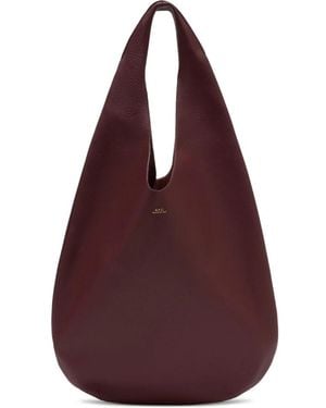 A.P.C. A. P.C. Le Neige Embossed Tote Bag - Purple