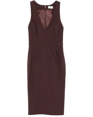 Elisabetta Franchi Midi Dresses - Purple