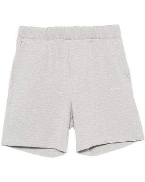 Calvin Klein Logo-Embroidered Elasticated Shorts - Gray