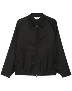 Barena Zip-Up Raglan-Sleeve Jacket - Black