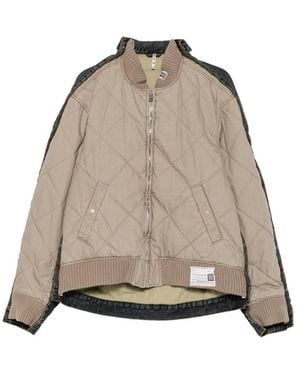 Maison Mihara Yasuhiro Quilted Layered-Denim Jacket - Natural