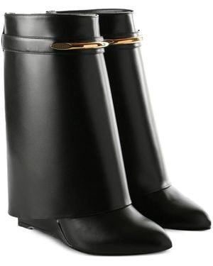 Givenchy Strap-Detail Leather Boots - Black