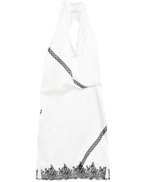 IRO Draped Design Halterneck Dress - White