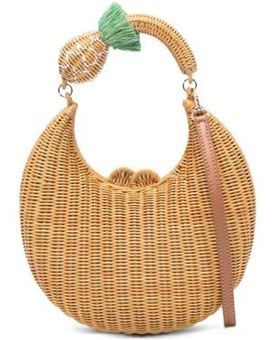 Serpui Yolanda Pineapple Tote Bag - Brown