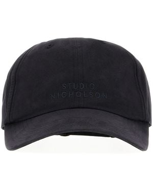 Studio Nicholson Logo-Embroidered Baseball Cap - Blue