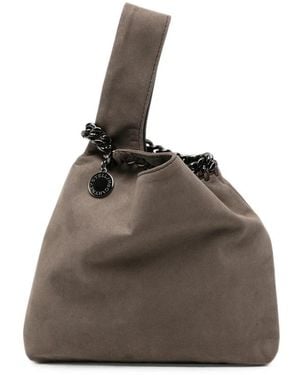 Stella McCartney Falabella Chain-Trim Clutch Bag - Brown