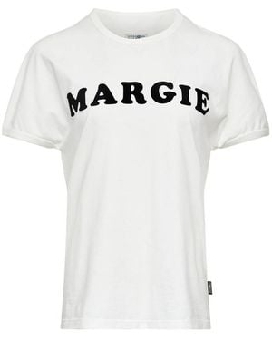 MM6 by Maison Margiela Margie Printed Short-Sleeved T-Shirt - White