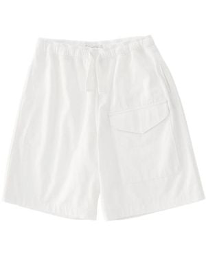 Studio Nicholson Ikaria Flap-Pocket Drawstring Shorts - White