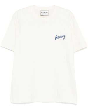 Iceberg Embroidered-Logo T-Shirt - White