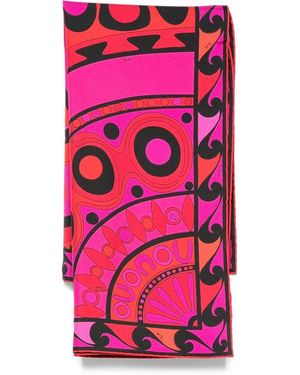 PUCCI Printed Twill Scarf - Pink