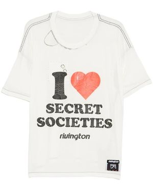RIVINGTON roi Rebis Graphic-Print T-Shirt - White