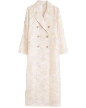 Max Mara Mxsmito Double-Breasted Coat - White