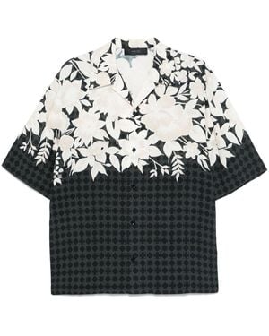 Amiri Floral-Print Shirt - Black