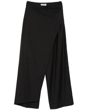 LA PISCINE Wrap Trousers - Black