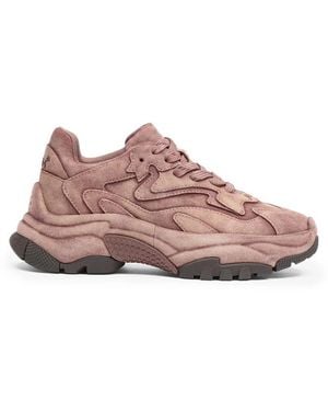 Ash Addict Bis Panelled Chunky-Sole Low-Top Trainers - Pink