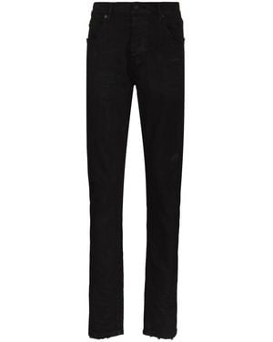 Purple Brand Low-Rise Slim-Fit Jeans - Black