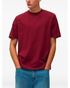 Arte' Abstract-Print Cotton T-Shirt - Red