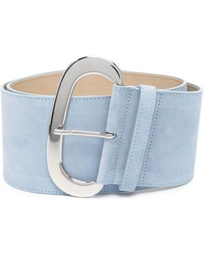 Paloma Wool Buckled Suede Belt - Blue