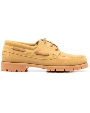 VINNY'S Aztec Boat Shoes - Natural