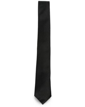 Saint Laurent Satin-Finish Tie - Black