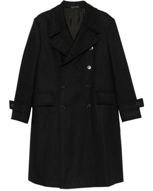 Caruso Corsaro Double-Breasted Coat - Black